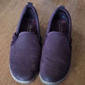 Clarks Deep Purple Casual Slip-Ons